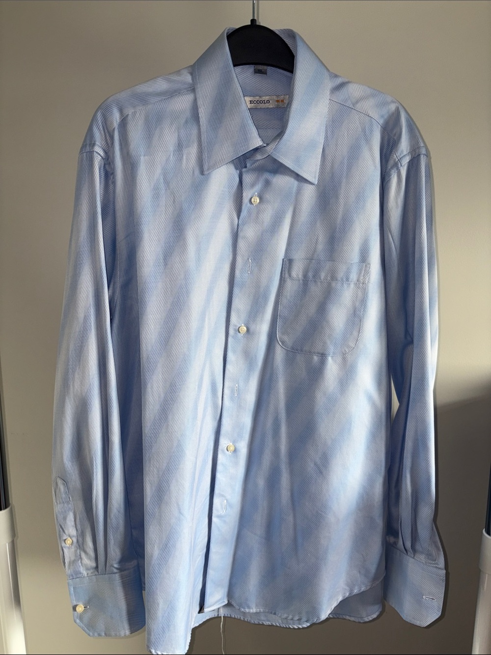 Eccolo Light Blue Men's Dress Shirt